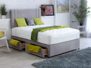 Havannah Linen Divan Bed Set With Mattress Options