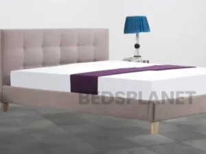 Mink Suede Divan Bed With Gas Lift and Mattress